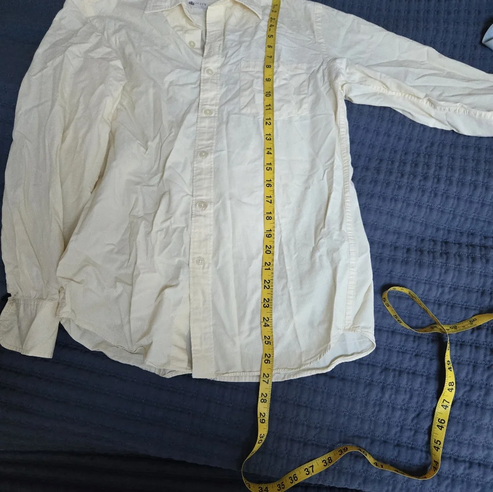 Men's J Crew Yellow Button-Up Shirt S